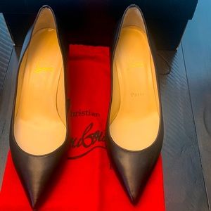 Authentic Christian Louboutin 55 mm Napa Wedge